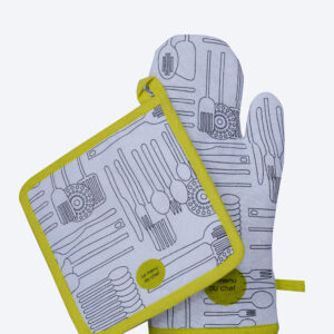 Cotton Oven Mitt & Pot Holder Set