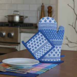 Cotton Oven Mitt & Pot Holder Set