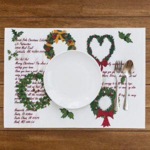 Christmas Cotton Rib Weave Placemat