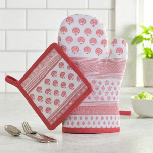 Cotton Duck Weave Oven Mitt & Pot Holder Set