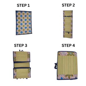 Foldable Handloom Grass Mat- Large