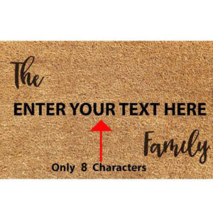 Family Name Coir Doormats