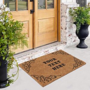 Custom Text Coir Doormat